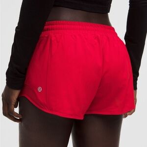 Lululemon Hotty Hot LR Low Rise Oxford Red Size 14 Sz 14 NEW